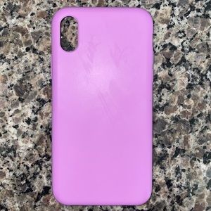 Purple/lavender silicone iPhone X Case